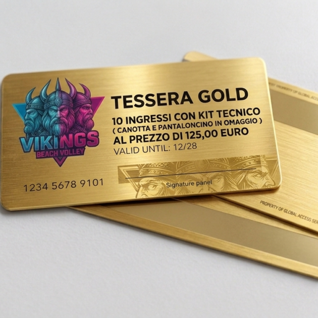 CONTRIBUTO TESSERA GOLD ( 10 ALLENAMENTI CON KIT VIKINGS 2026 IN OMAGGIO )