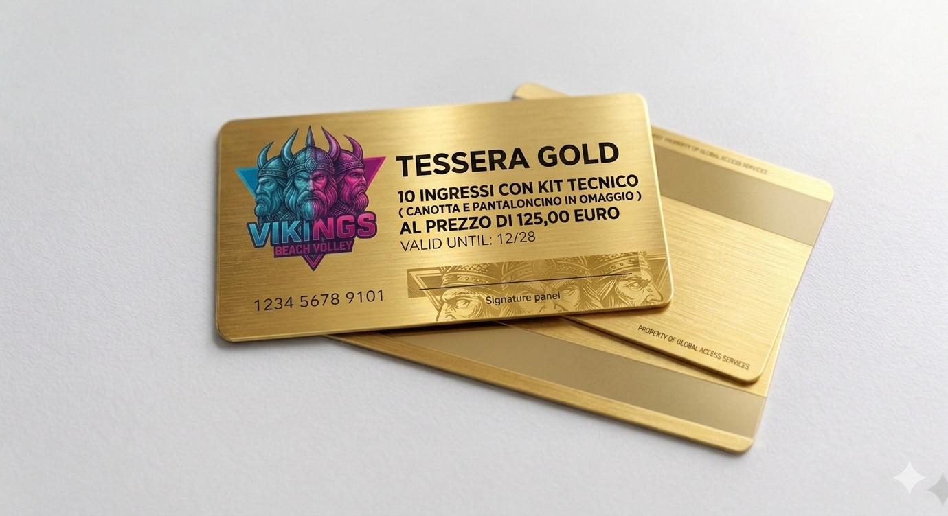 CONTRIBUTO TESSERA GOLD ( 10 ALLENAMENTI CON KIT VIKINGS 2026 IN OMAGGIO )